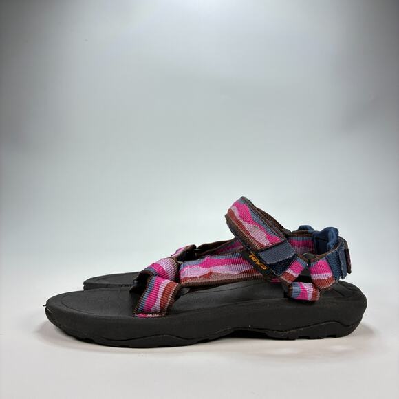 Teva Hurricane XLT2 Pink Black Sports Hiking Sandals 1019390C Youth Size 13 - Picture 4 of 9